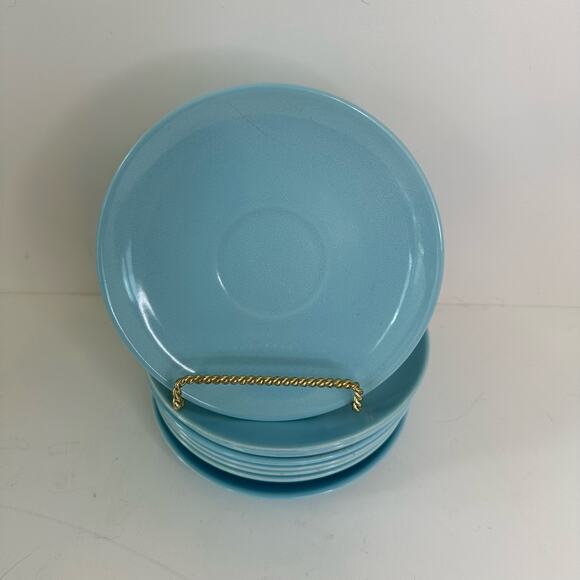 Vintage Salem, North Star, Atomic Starburst, 1 luncheon plate and 8 saucers - Picture 10 of 15